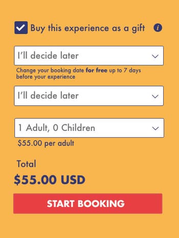 Booking widget Image booking widget